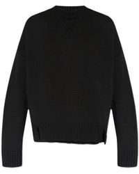 Jil Sander - Drop Shoulder Knitted Jumper - Lyst