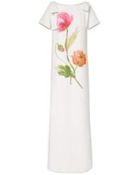 Carolina Herrera - Bow-Detail Floral Gown - Lyst