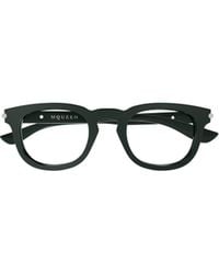 McQueen - Eyewear Oval Frame Glasses - Lyst