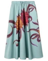 La DoubleJ - Floral-Print Skirt - Lyst