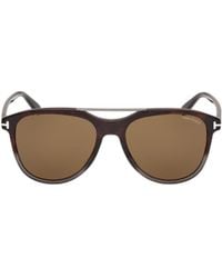 Tom Ford - Eyewear Damian Pilot Frame Double Bridge Sunglasses - Lyst