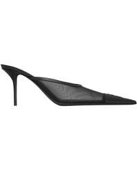Saint Laurent - Pointed-Toe Mules - Lyst