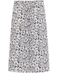 Weekend by Maxmara - Nirvana Floral-Pattern Trousers - Lyst