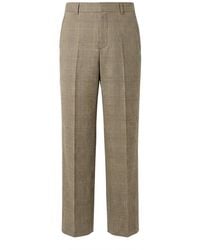 Gucci - Prince Of Wales Wool Pants - Lyst