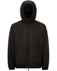 Moncler - Granier Logo Patch Zip-Up Jacket - Lyst
