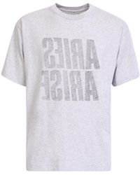 Aries - Logo Print Crewneck T-Shirt - Lyst