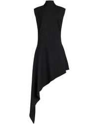 Alaïa - Wool Asymmetric Mini Dress - Lyst