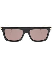 Gucci - Eyewear Rectangle Framed Sunglasses - Lyst