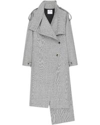 Courreges - Oblique Asymmetric Wool Coat - Lyst