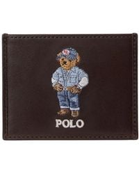 Polo Ralph Lauren - Polo Bear Leather Card Case - Lyst