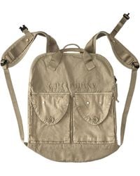 C.P. Company - Panama-R Mixed Zip Backpack - Lyst
