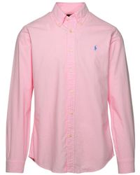 Polo Ralph Lauren - Logo Embroidered Buttoned Shirt - Lyst