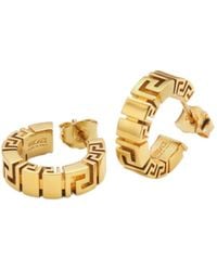 Versace - Greca Hoop Earrings - Lyst