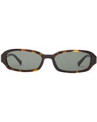 Saint Laurent - Narrow Rectangular Sunglasses - Lyst