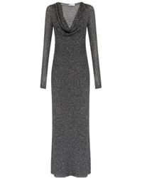 Blumarine - Draped Long-Sleeve Dress - Lyst