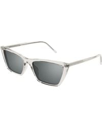 Saint Laurent - Eyewear Sl 737 Mica Thin Rectangular Sunglasses - Lyst