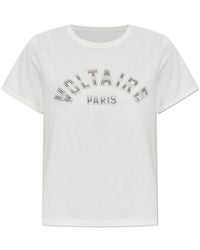 Zadig & Voltaire - Alys Studded Logo T-Shirt - Lyst