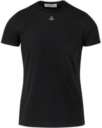 Vivienne Westwood - Orb Logo-Embroidered Crewneck T-Shirt - Lyst