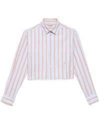 JW Anderson - Striped Cropped Shirt - Lyst
