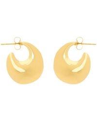 Saint Laurent - Teardrop Hoop Earrings - Lyst