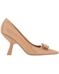 Ferragamo - Square-Headed High Heels - Lyst