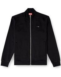 DIESEL - S-Lock-Met Zipped Sweatshirt - Lyst