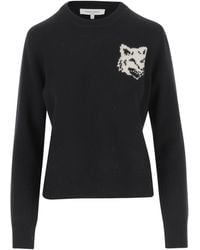 Maison Kitsuné - Maison Kitsuné Fox Head Intarsia Regular Jumper - Lyst