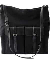 Prada - Route Canvas And Leather Shoulder Bag - Lyst