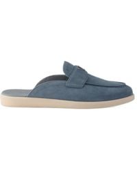 Prada - Suede Mules - Lyst