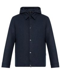 Woolrich - Long Sleeved Hooded Drawstring Jacket - Lyst