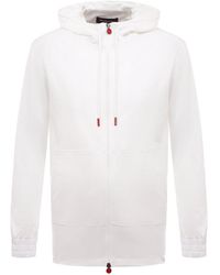 Kiton - Zippered Hooded Sweatshirt - Lyst