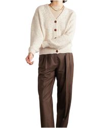 Loro Piana - Long-Sleeved Knitted Cardigan - Lyst
