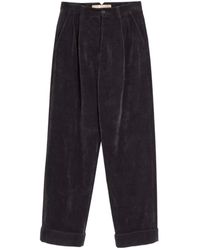 Valentino - Straight Fit Velvet Trousers - Lyst