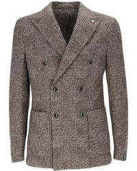 Lubiam - Double-Breasted Suit Jacket - Lyst