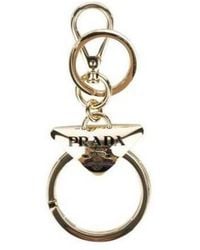 Prada - Logo Keychain - Lyst