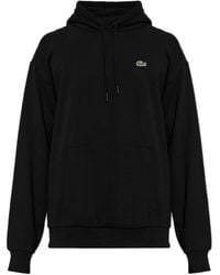 Lacoste - Logo Patch Hoodie - Lyst