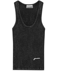 Ganni - Washed Tank Top - Lyst