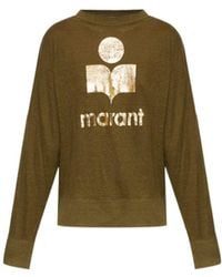 Isabel Marant - Isabel Marant Étoile Klowia Logo T-Shirt - Lyst