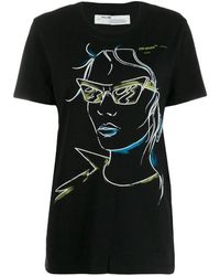 Off-White c/o Virgil Abloh - Pattern Printed T-Shirt - Lyst