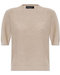 Fabiana Filippi - Sequined Short-Sleeve Knitted Top - Lyst