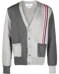 Thom Browne - Funmix V-Neck Long-Sleeved Cardigan - Lyst