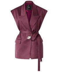 Pinko - Sleeveless Satin Jacket - Lyst