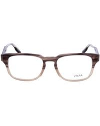 ZEGNA - Rectangle Frame Glasses - Lyst
