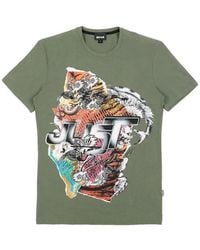 Just Cavalli - Round Collar Logo T-Shirt - Lyst
