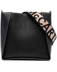 Stella McCartney - Logo Perforated Crossbody Bag - Lyst