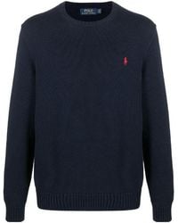 Polo Ralph Lauren - Logo Embroidered Crewneck Jumper - Lyst