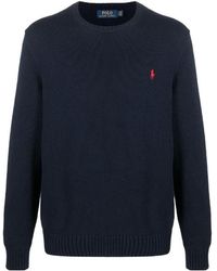 Polo Ralph Lauren - Logo Embroidered Crewneck Jumper - Lyst