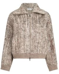 Brunello Cucinelli - Dazzling Tree Bark Cardigan - Lyst