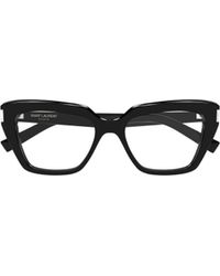 Saint Laurent - Geometric Glasses - Lyst