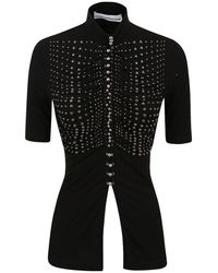Rabanne - Stud-Detail Jersey Top - Lyst